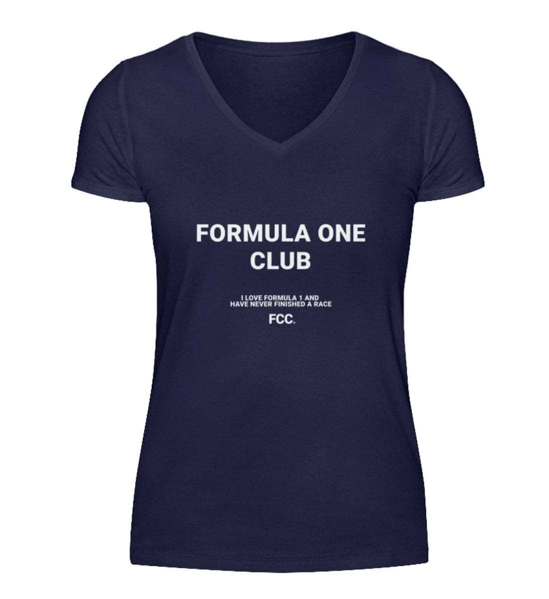 Formula One Club V-Neck Damen T-Shirt - Stylisches F1 Shirt | 100% Baumwolle | NOVAWEAR V-Neck Damenshirt Novawear Independence Red S 