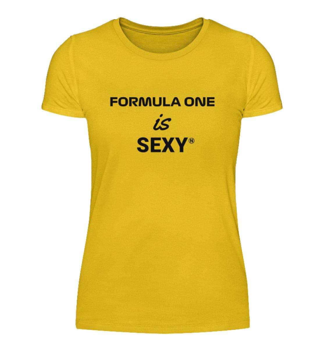 Formula One is Sexy Damen T-Shirt - Stylisches F1 Shirt | 100% Baumwolle | NOVAWEAR Damen Basic T-Shirt Novawear Lemon Yellow S 