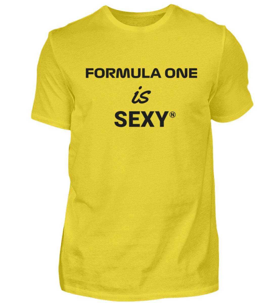 Formula One is Sexy Herren T-Shirt - Stylisches F1 Shirt | 100% Baumwolle | NOVAWEAR Herren Basic T-Shirt Novawear Gold XS 