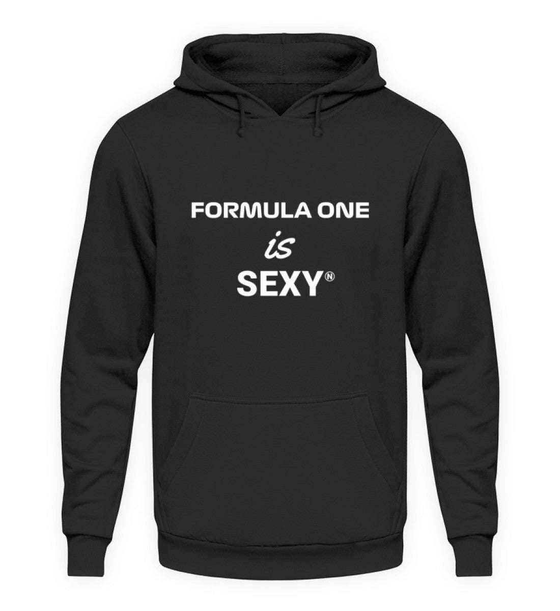 Formula One is Sexy Unisex Hoodie - Stylischer Kapuzenpullover | NOVAWEAR Unisex Hoodie Novawear Deep Black XS 