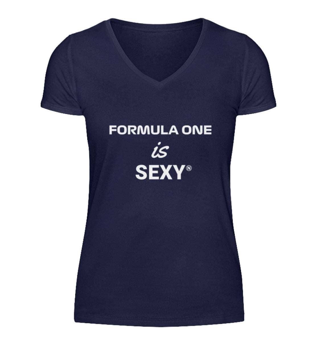 Formula One is Sexy V-Neck Damen T-Shirt - Stylisches F1 Shirt | 100% Baumwolle | NOVAWEAR V-Neck Damenshirt Novawear Navy S 