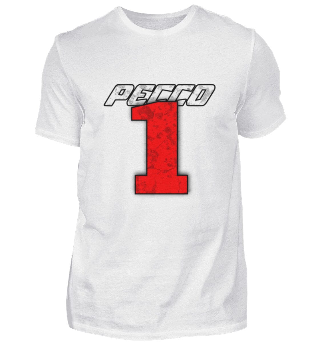 Francesco Bagnaia Back- und Frontprint - T-Shirt Herren Basic T-Shirt Novawear White S 