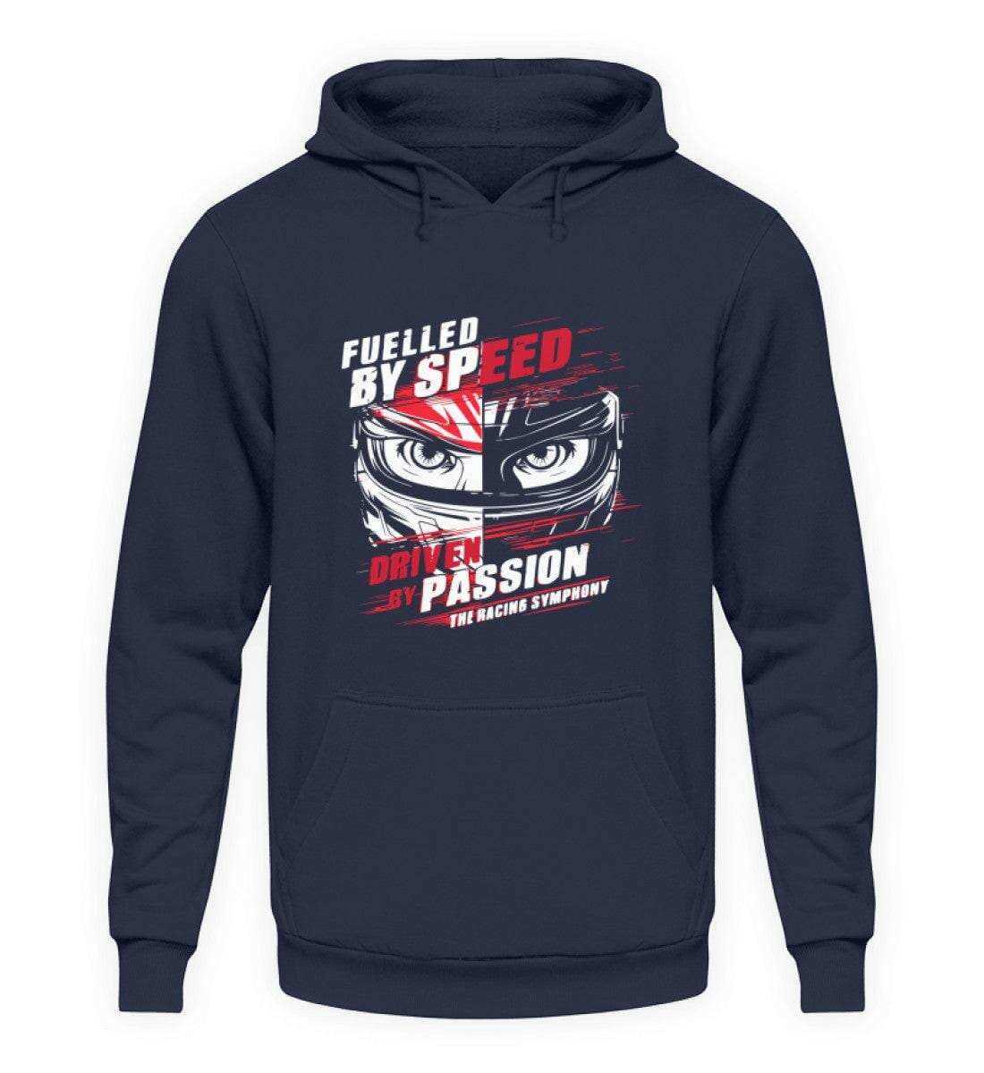 Fuelled by Speed - Driven by Passion - Unisex Hoodie Hoodie Novawear Oxford Navy XS 