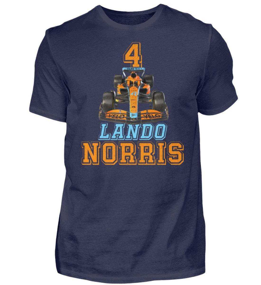 Lando Norris Fan-Shirt - Herren Shirt Herren Basic T-Shirt Novawear Navy XS 