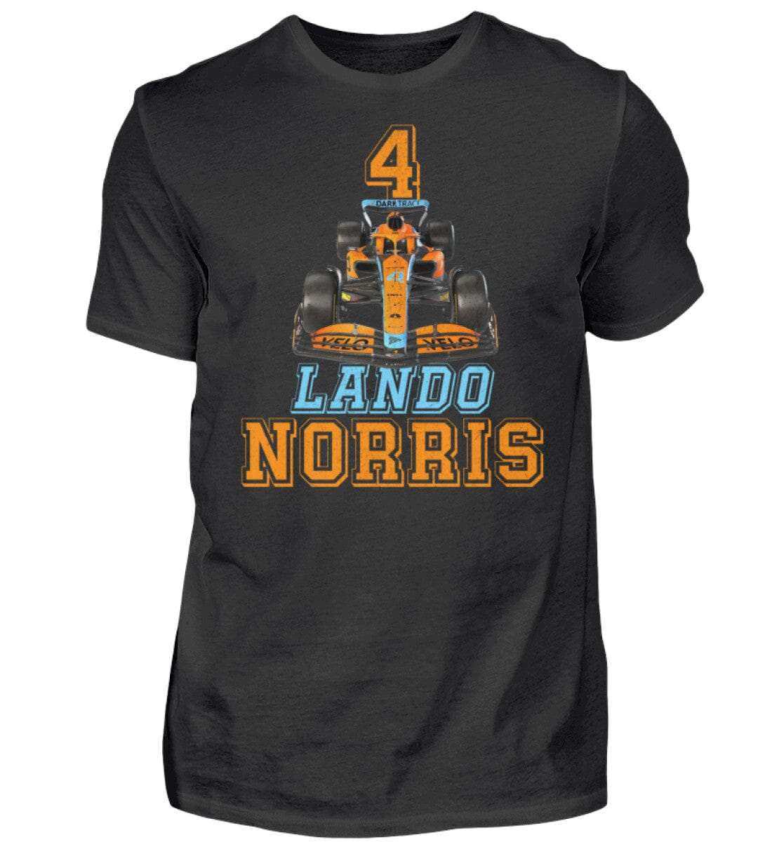 Lando Norris Fan-Shirt - Herren Shirt Herren Basic T-Shirt Novawear Schwarz XS 