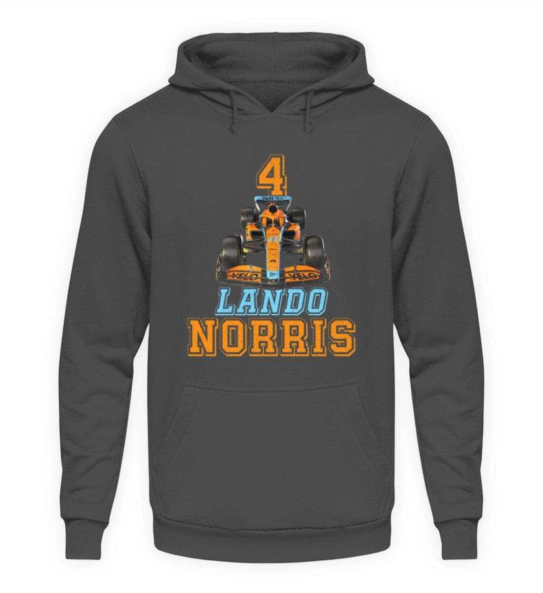 Lando Norris Fan-Shirt - Unisex Kapuzenpullover Hoodie Unisex Hoodie Novawear Steel Grey (Solid) XS 