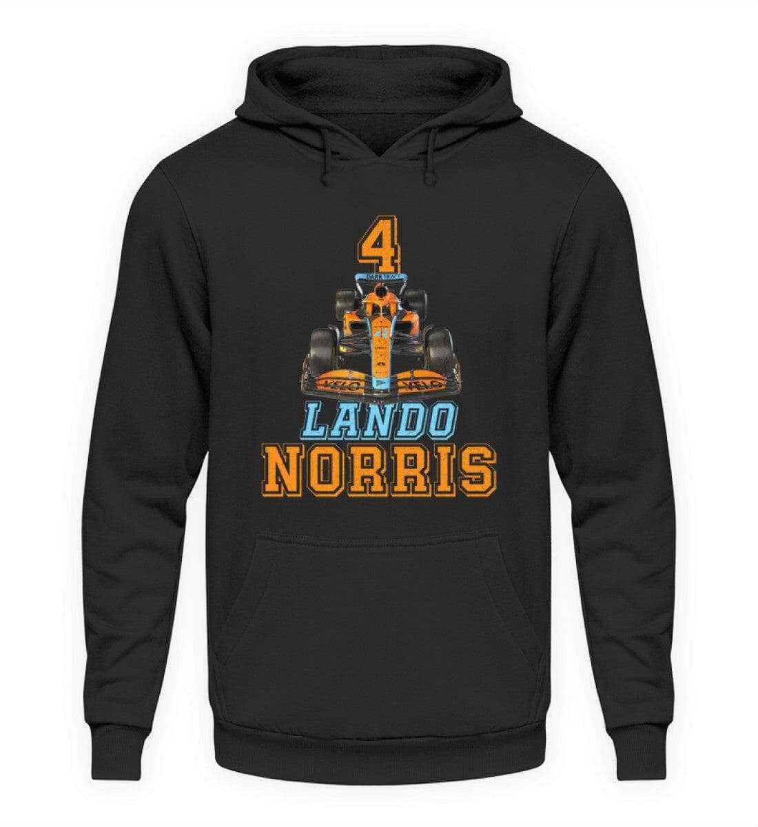 Lando Norris Fan-Shirt - Unisex Kapuzenpullover Hoodie Unisex Hoodie Novawear Tief Schwarz XS 