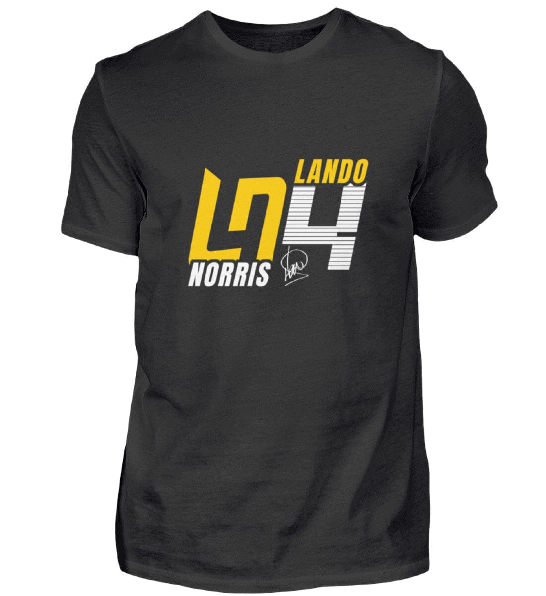 Lando Norris Limeted Edition 2024 - Herren Shirt Herren Basic T-Shirt Novawear Black XS 