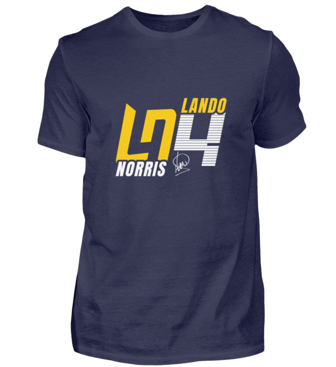 Lando Norris Limeted Edition 2024 - Herren Shirt Herren Basic T-Shirt Novawear Navy XS 