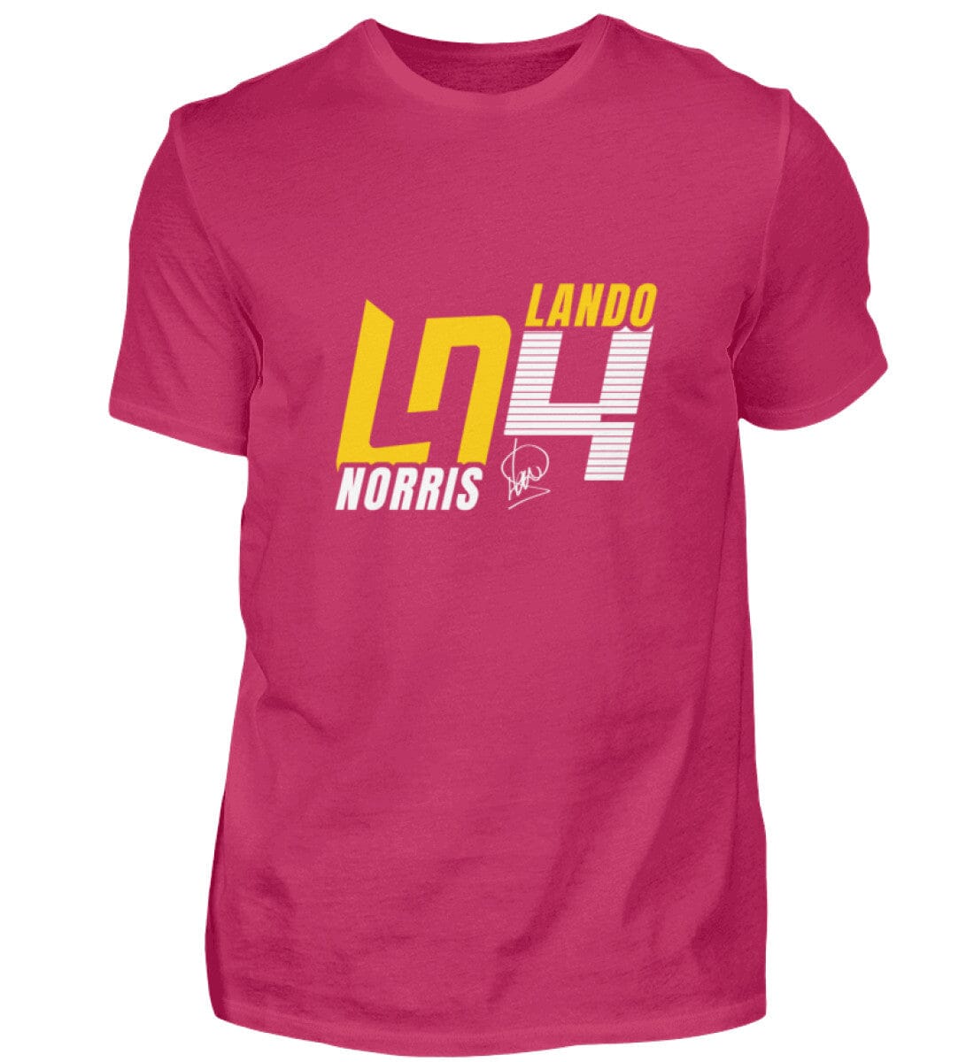 Lando Norris Limeted Edition 2024 - Herren Shirt Herren Basic T-Shirt Novawear Sorbet XS 