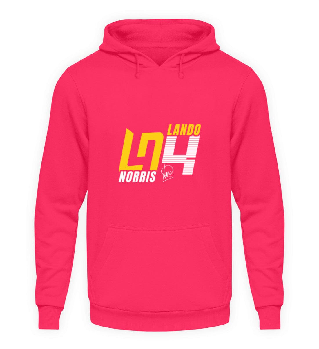 Lando Norris Limeted Edition 2024 - Unisex Kapuzenpullover Hoodie Unisex Hoodie Novawear Hot Pink XS 