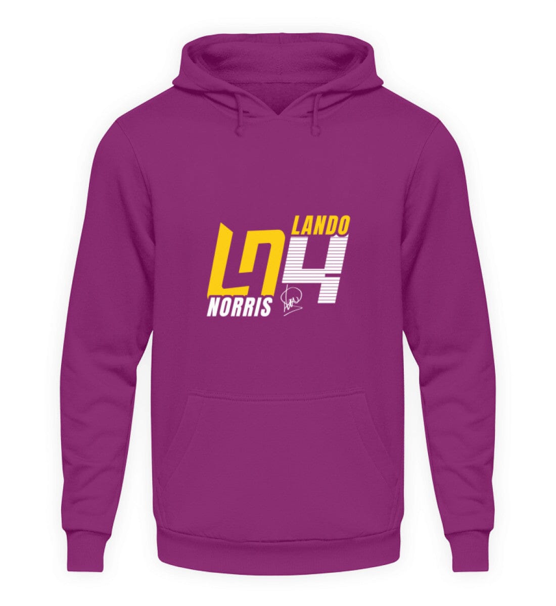 Lando Norris Limeted Edition 2024 - Unisex Kapuzenpullover Hoodie Unisex Hoodie Novawear Magenta Magic XS 