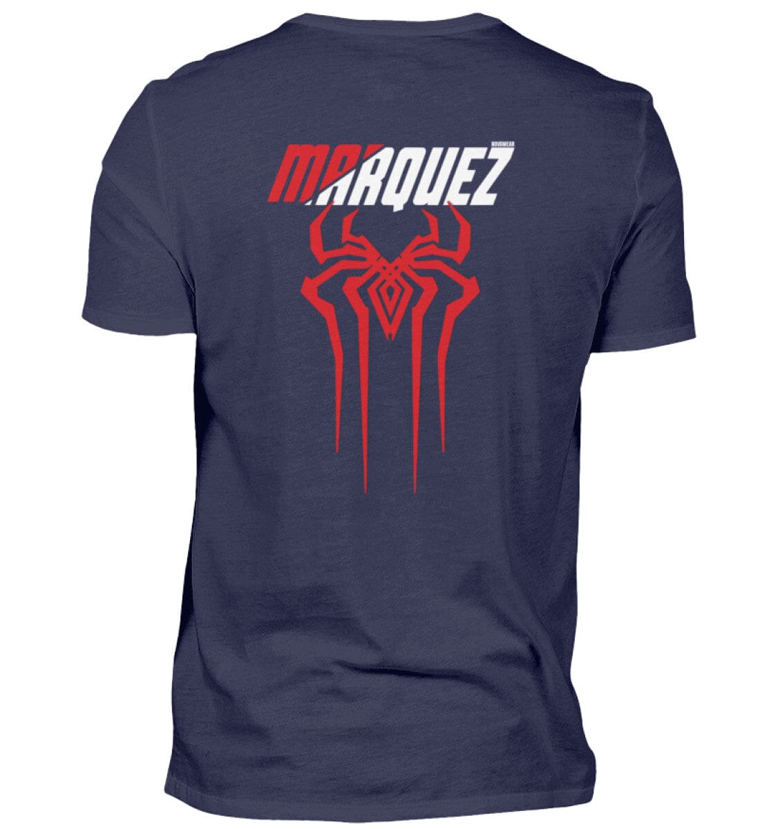 Marc Marquez Backprint - T-Shirt Herren Basic T-Shirt Novawear Navy XS 