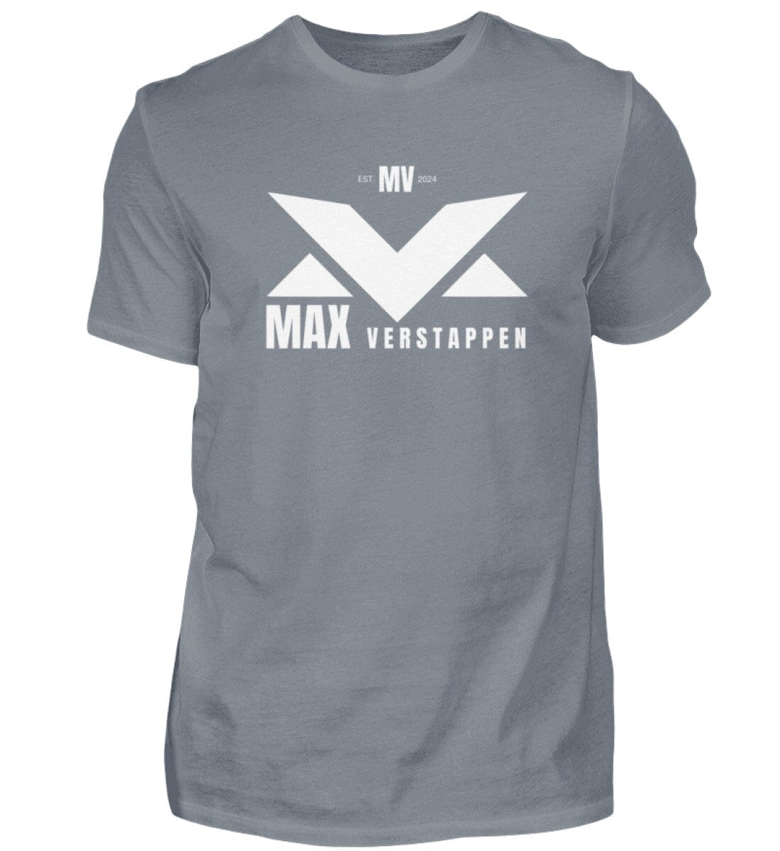 Max Verstappen Limited Edition 2024 - Shirt Herren Basic T-Shirt Novawear Pacific Grey S 