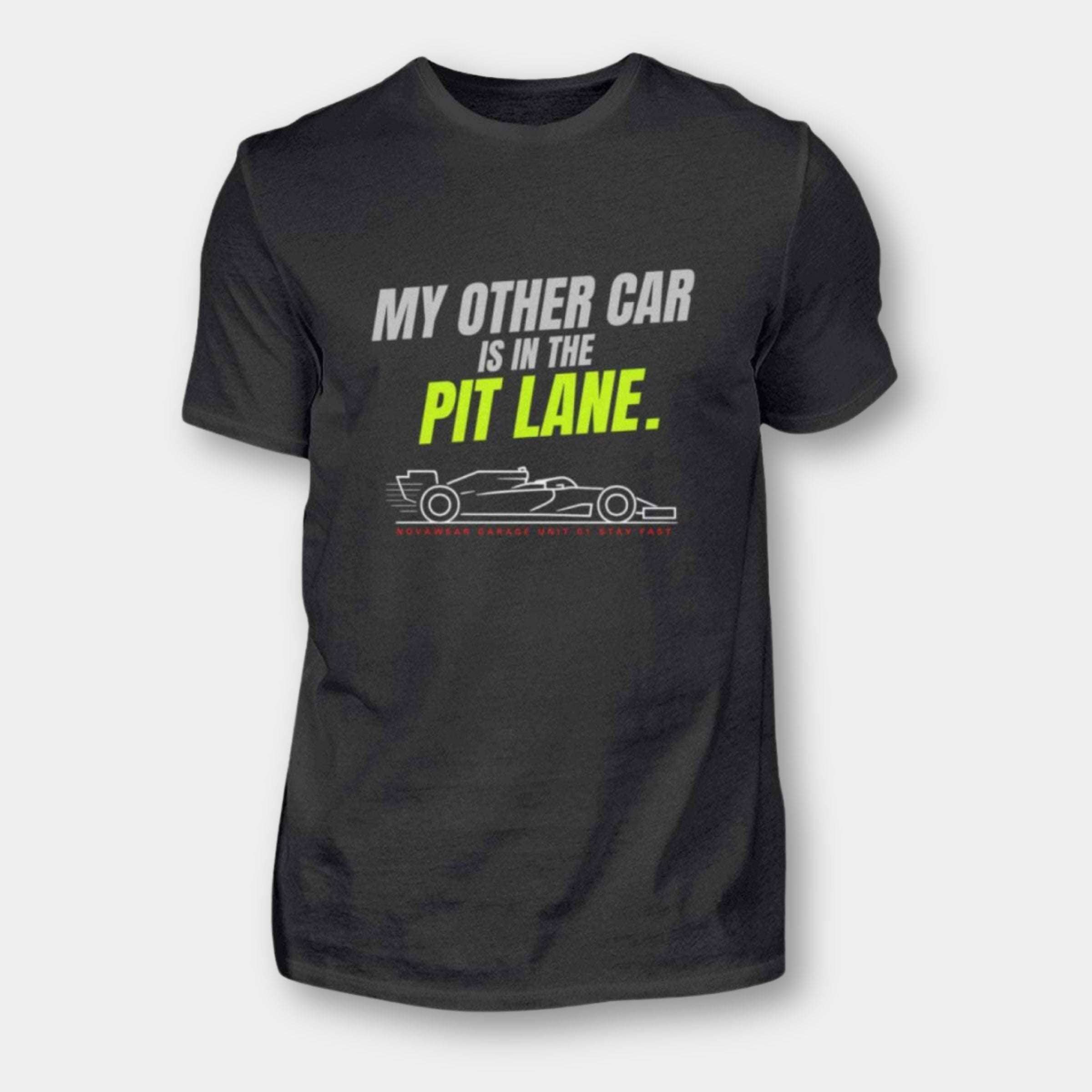 My Other Car Is in the Pit Lane – F1 Shirt für Racing-Fans | NOVAWEAR Herren Basic T-Shirt Novawear Black XS 