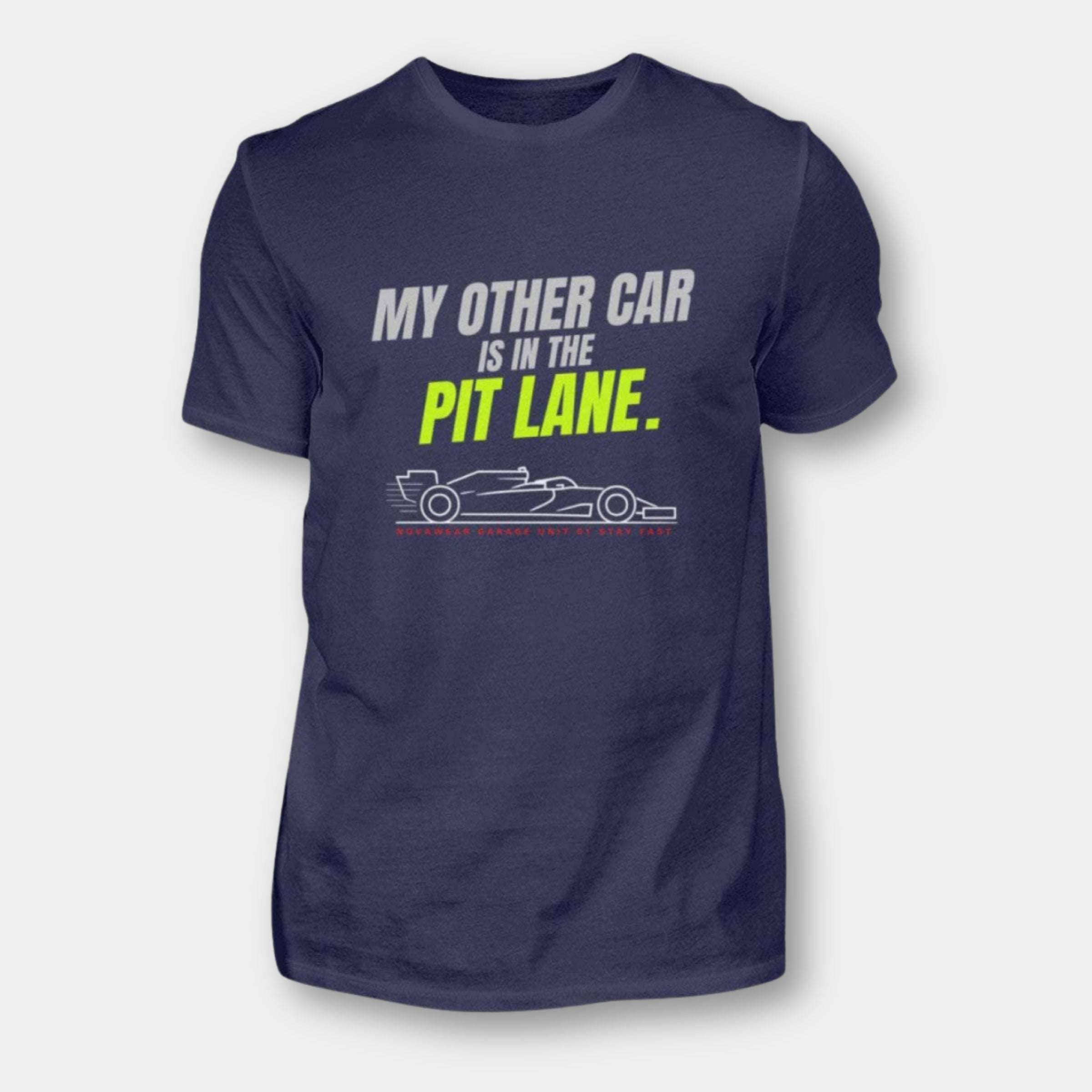 My Other Car Is in the Pit Lane – F1 Shirt für Racing-Fans | NOVAWEAR Herren Basic T-Shirt Novawear Navy XS 