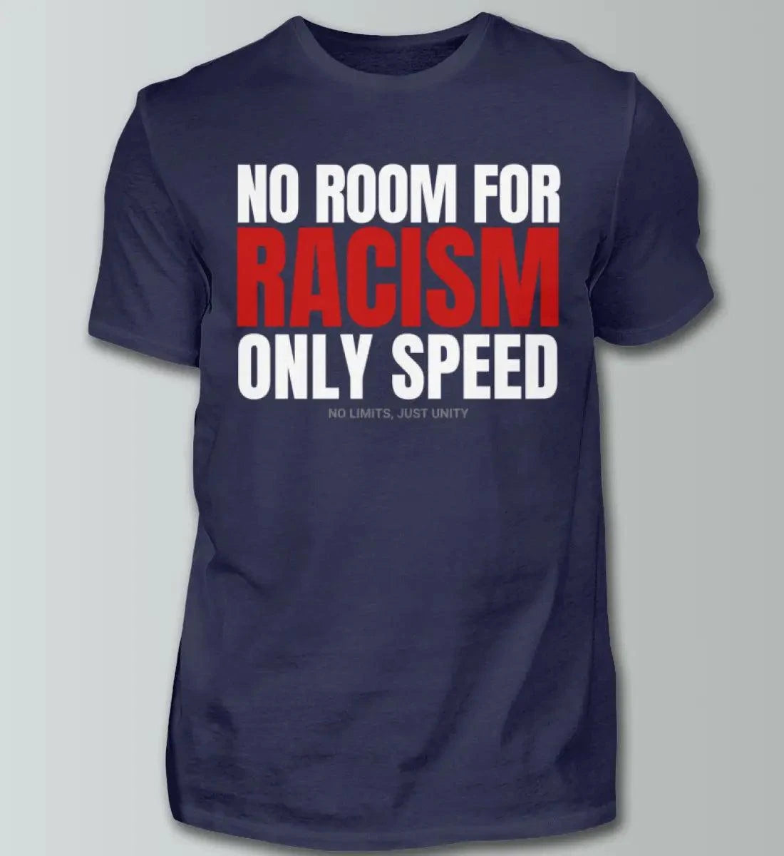 No Room for Racism - only Speed - Herren Shirt T-Shirts Novawear Navy XS 