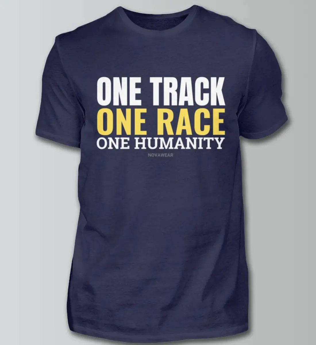 One Track - One Race - Herren Shirt T-Shirts Novawear Navy XS 