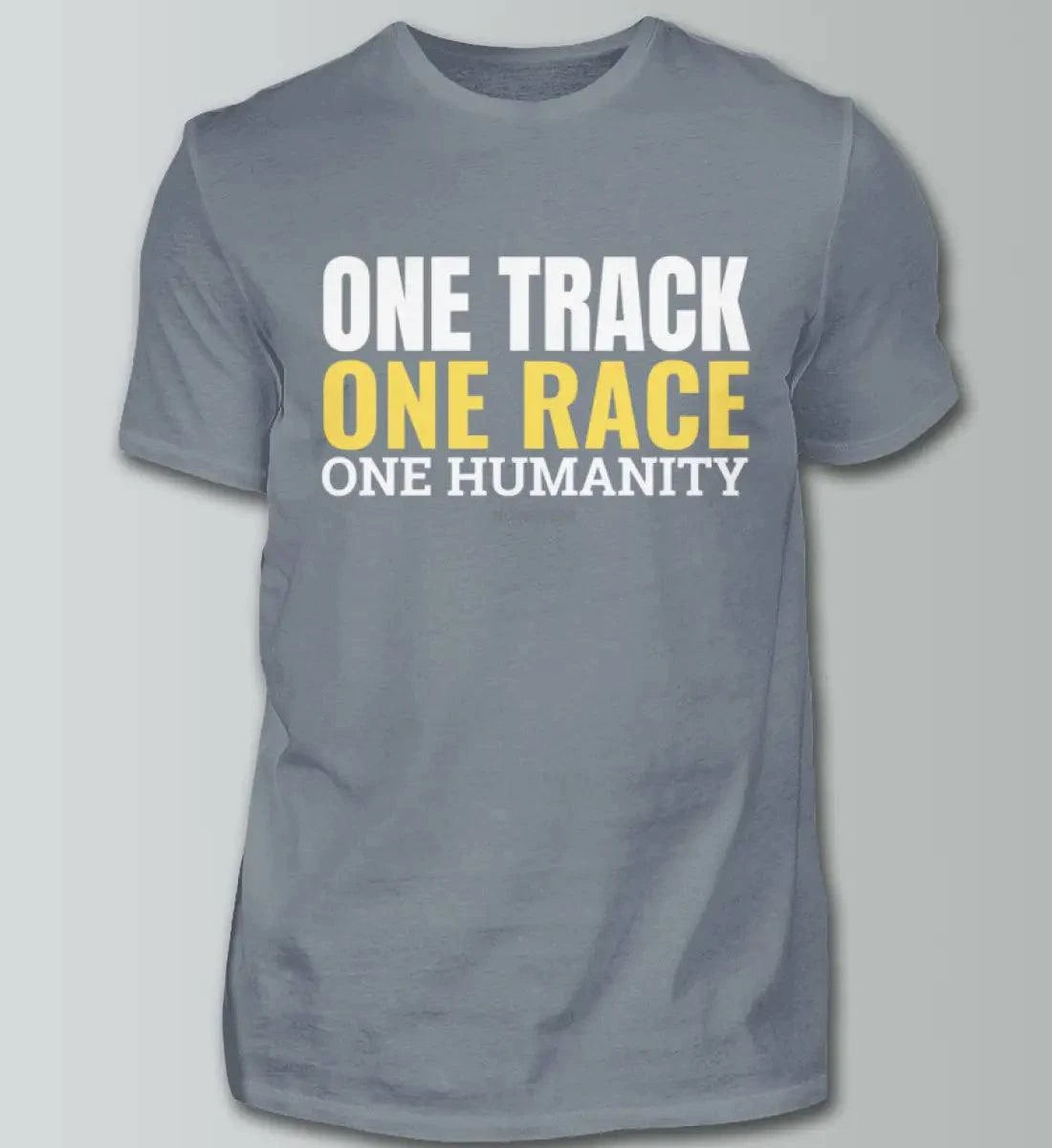 One Track - One Race - Herren Shirt T-Shirts Novawear Pacific Grey S 