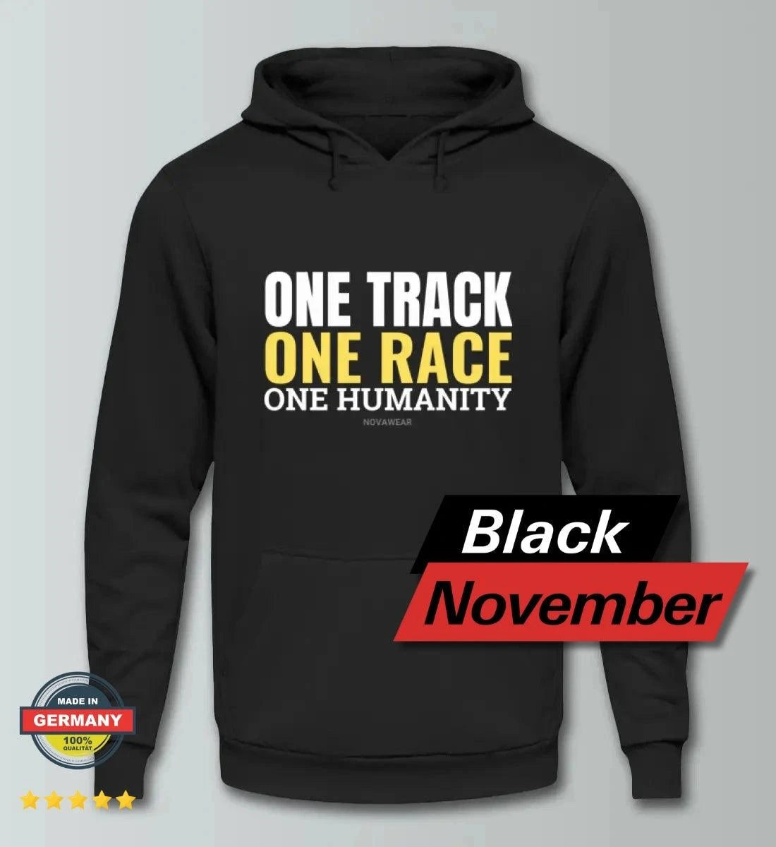 One Track - One Race - Unisex Kapuzenpullover Hoodie Kapuzenpullover Novawear 