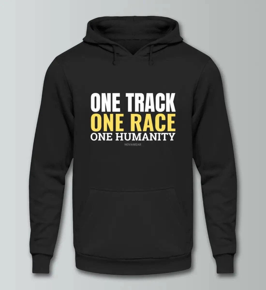 One Track - One Race - Unisex Kapuzenpullover Hoodie Kapuzenpullover Novawear Deep Black XS 