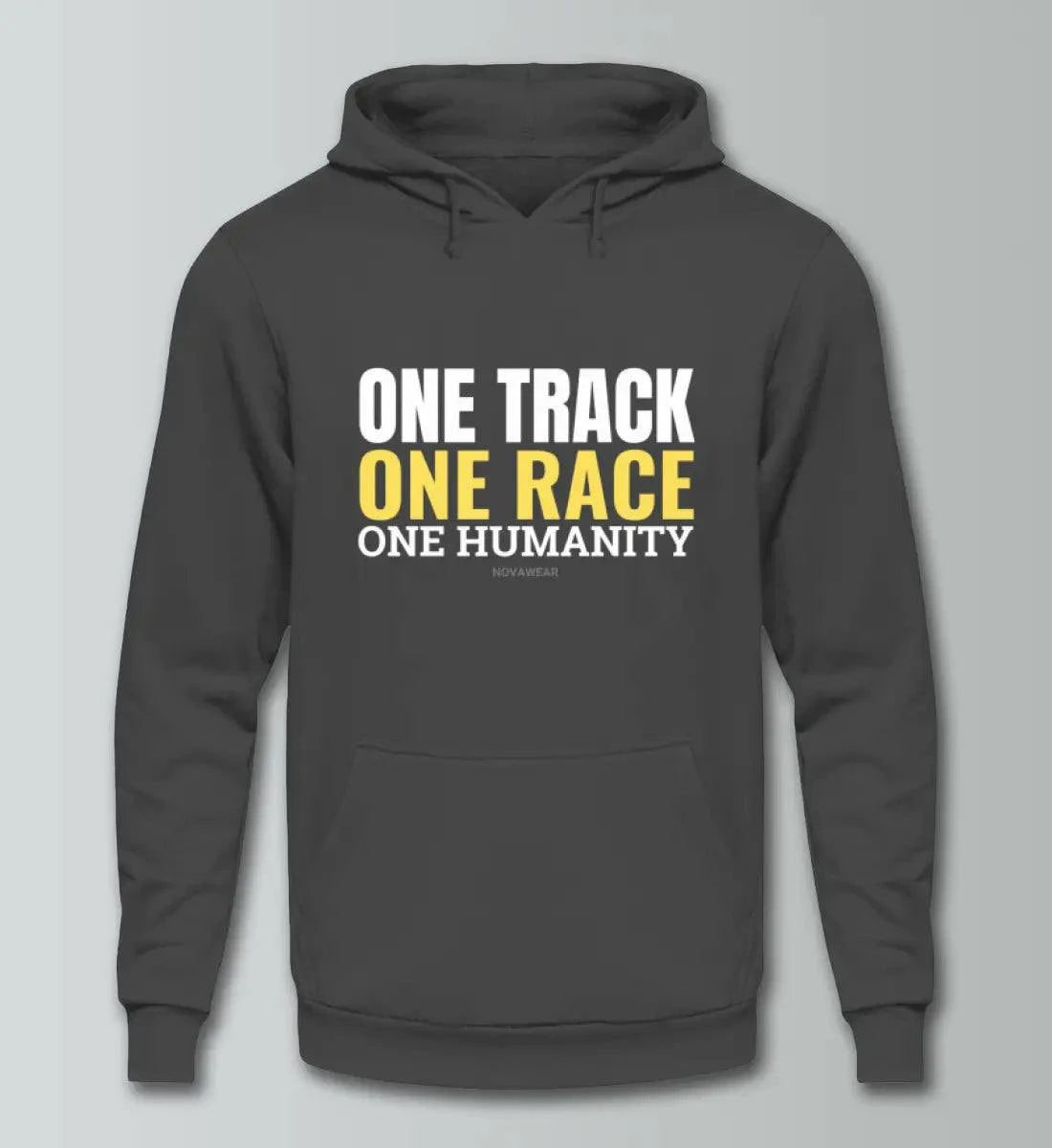 One Track - One Race - Unisex Kapuzenpullover Hoodie Kapuzenpullover Novawear Steel Grey (Solid) XS 