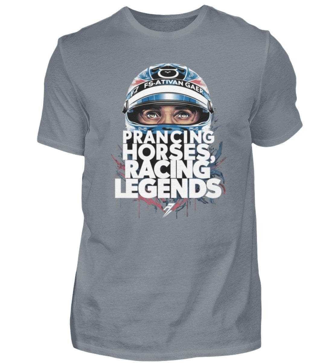 Prancing horses, racing legends - Unisex Shirt T-Shirt Novawear Pacific Grey S 