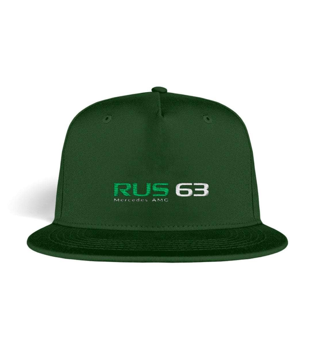 Image of Racer’s Lounge Snapback RUS 63 - Snapback mit Stick Snapback mit Stick Shirtee Dark Green OneSize 