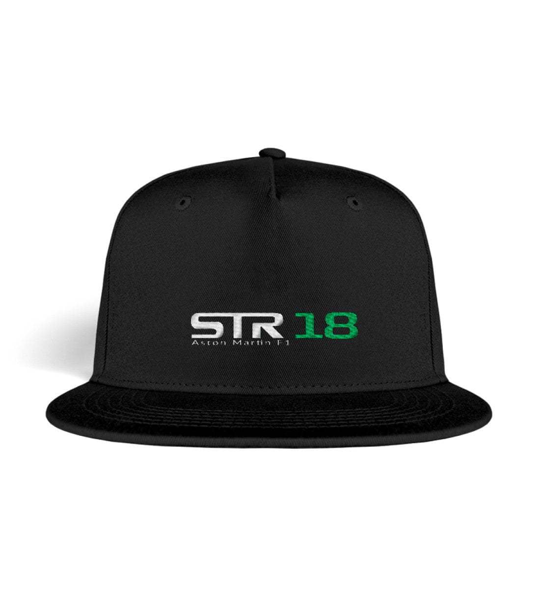 Racer’s Lounge Snapback STR 18 - Snapback mit Stick Snapback mit Stick Shirtee Black OneSize 