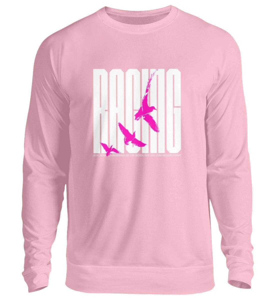 Racing Fly - Unisex Pullover Sweatshirt Novawear Baby Pink XS 