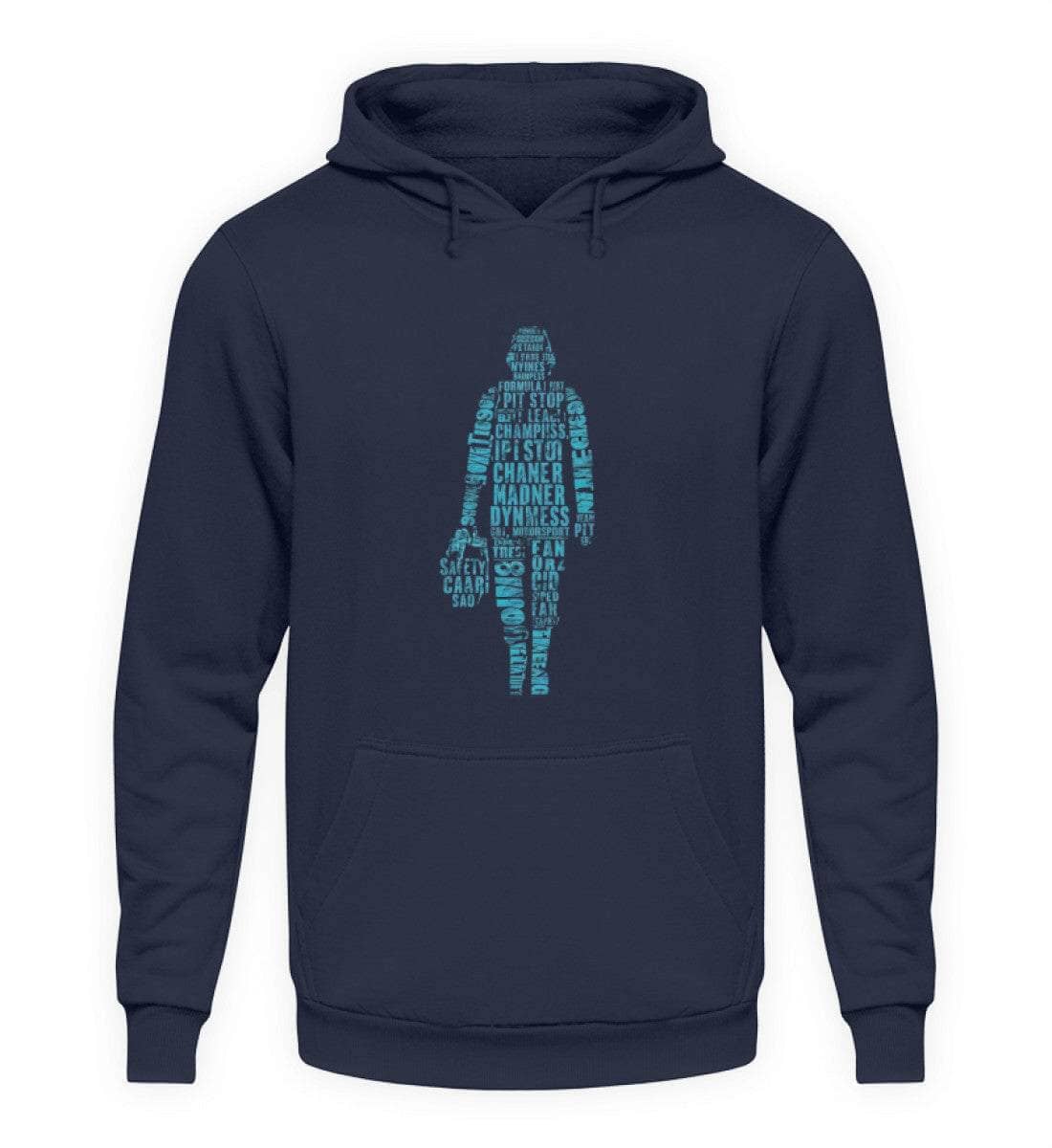 Racing in Typo - Unisex Hoodie Hoodie Novawear Oxford Navy XS 