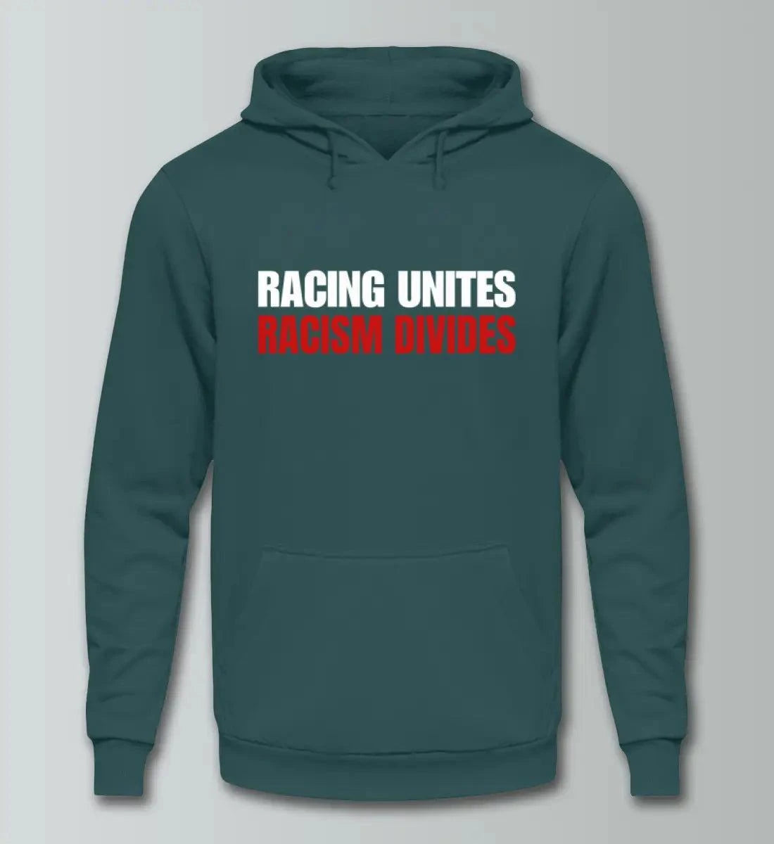 Racing Unites - Racism Divides - Unisex Kapuzenpullover Hoodie Kapuzenpullover Novawear Airforce Blue XS 