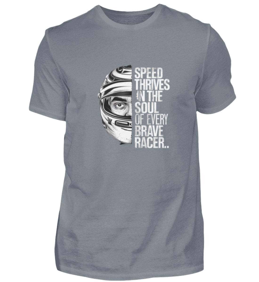 Speed thrives in the Soul - Herren Shirt T-Shirt Novawear Pacific Grey S 