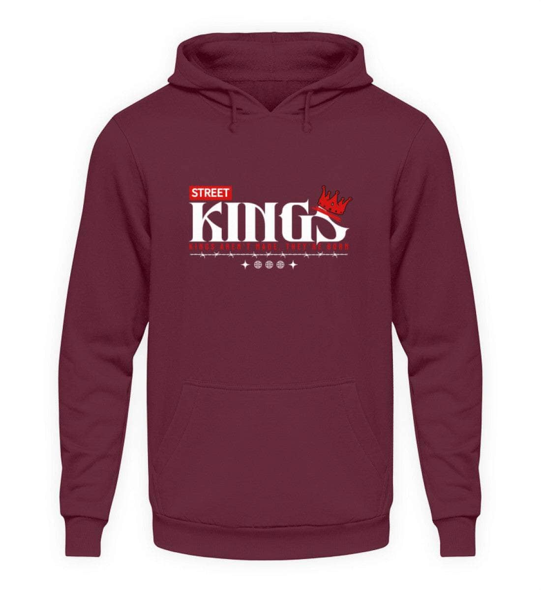 Street Kings - Unisex Hoodie Unisex Hoodie Novawear Burgundy XS 