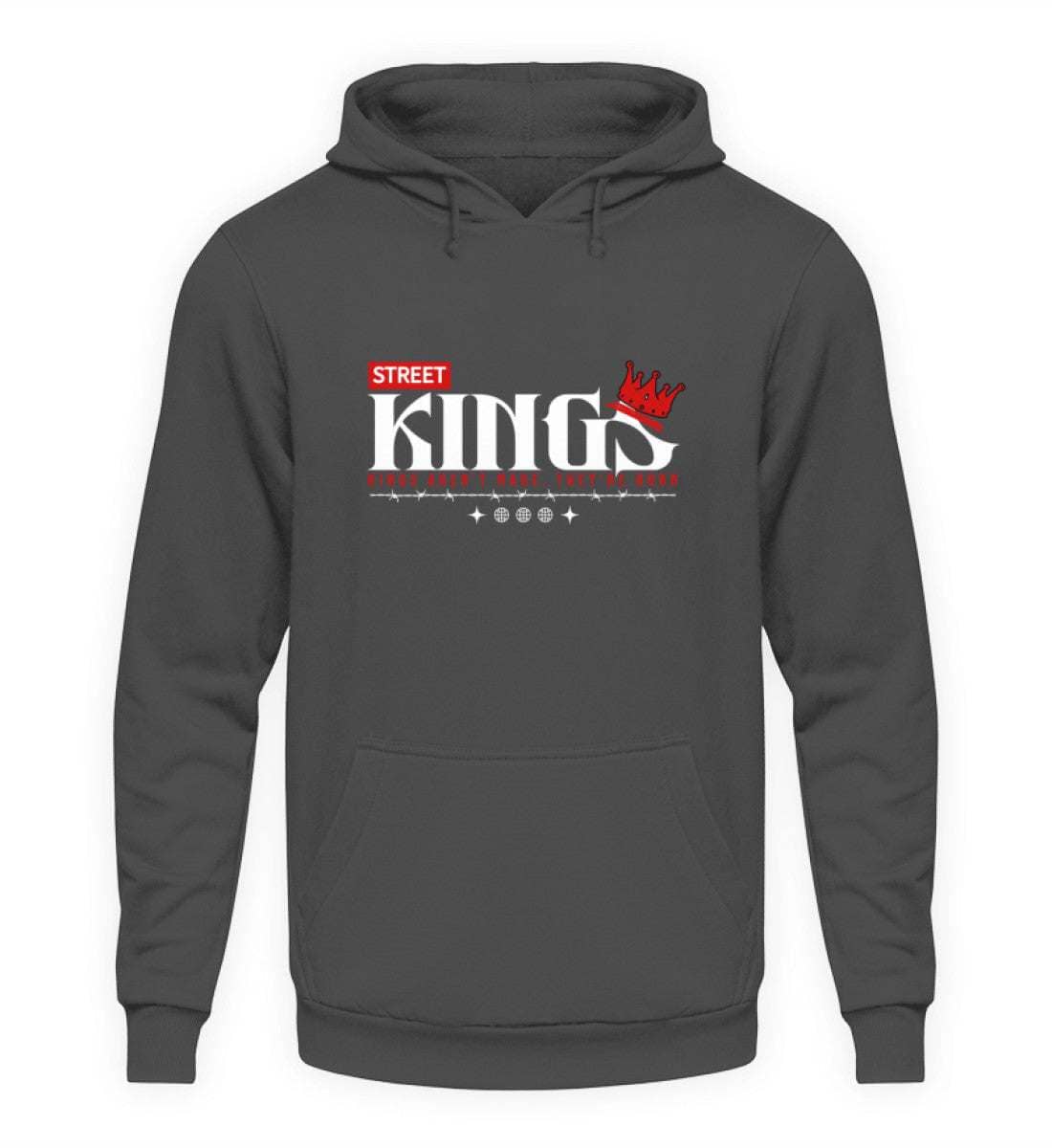 Street Kings - Unisex Hoodie Unisex Hoodie Novawear Steel Grey (Solid) XS 