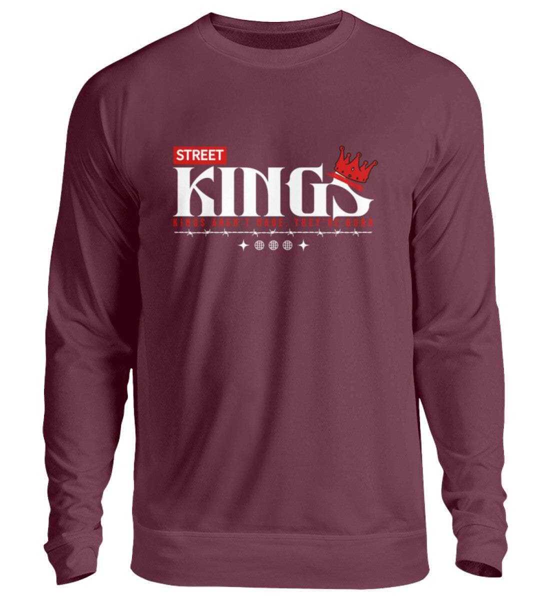 Street Kings - Unisex Pullover Sweatshirt Novawear Burgundy XS 