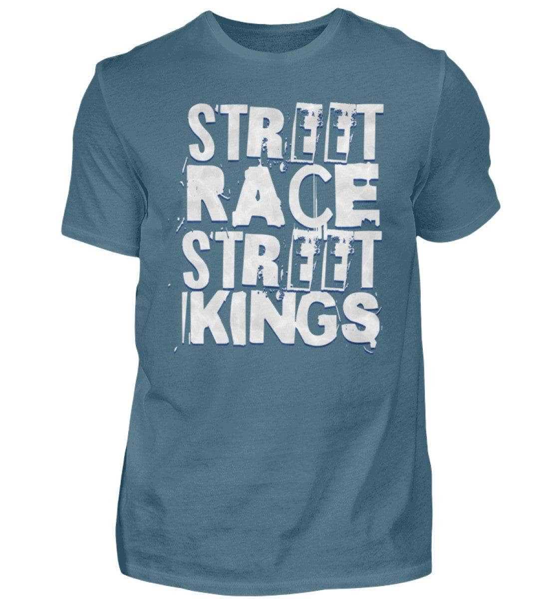 Street Race Street Kings - Unisex Shirt T-Shirt Novawear Steinblau XS 