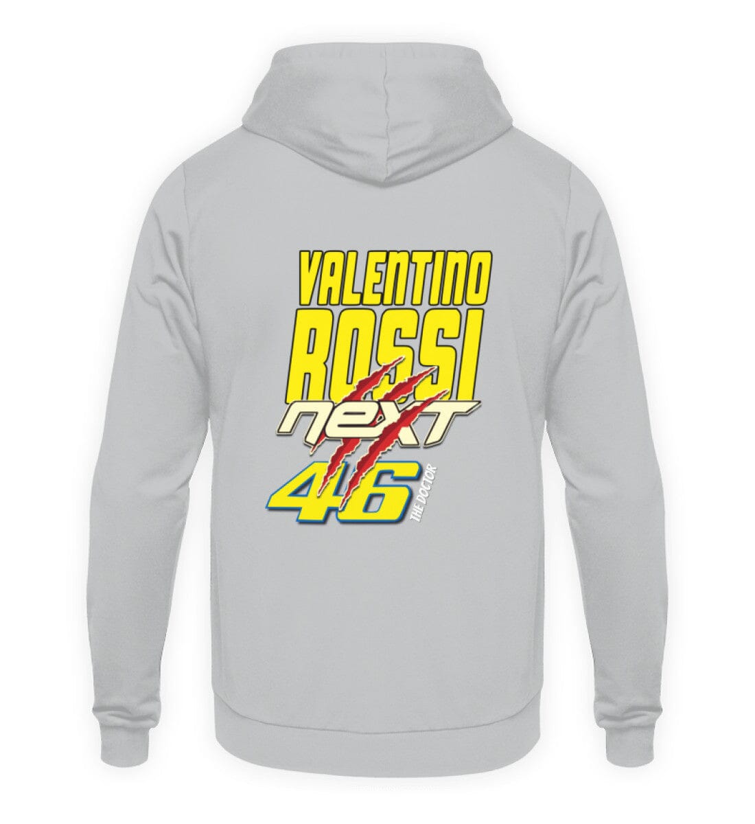 Valentino Rossi Backprint - Hoodie Unisex Hoodie Novawear Heather Sport Grey XS 