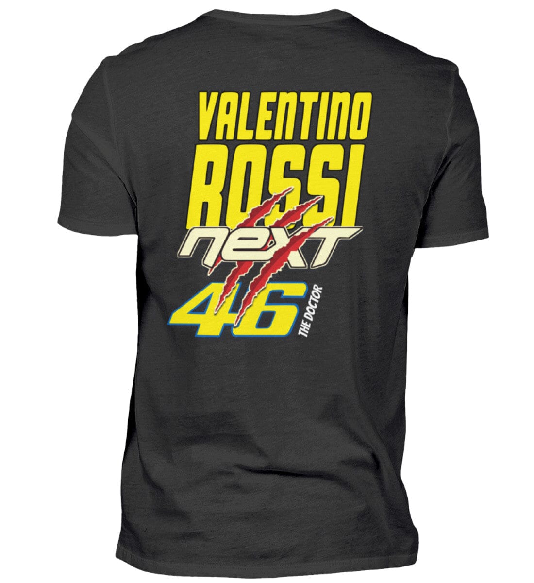 Valentino Rossi Backprint - T-Shirt Herren Basic T-Shirt Novawear Black XS 