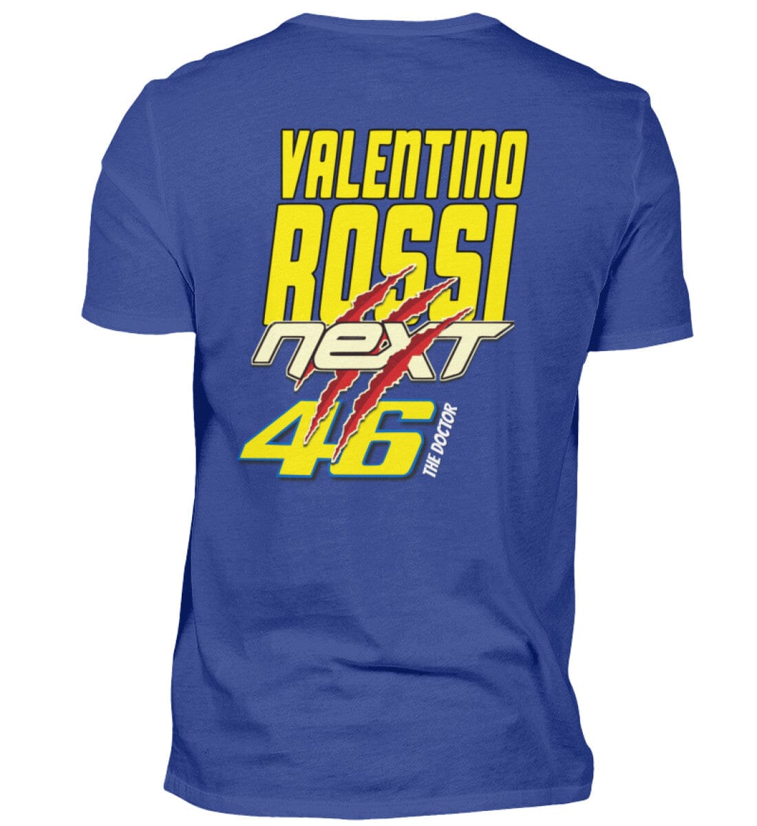 Valentino Rossi Backprint - T-Shirt Herren Basic T-Shirt Novawear Royal Blue XS 