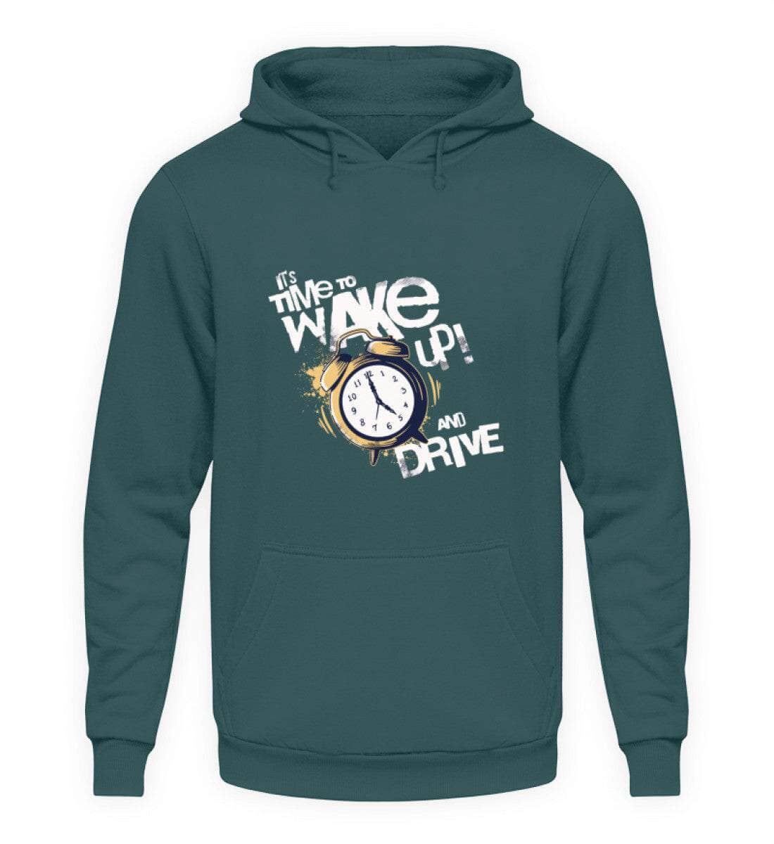 Wake up an drive - Unisex Hoodie Unisex Hoodie Novawear Airforce Blue XS 