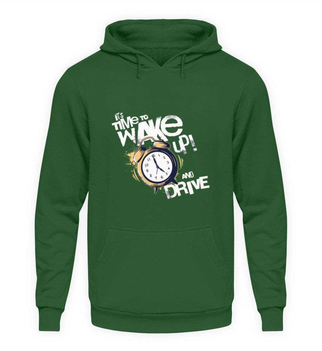 Wake up an drive - Unisex Hoodie Unisex Hoodie Novawear Dunkelgrün XS 