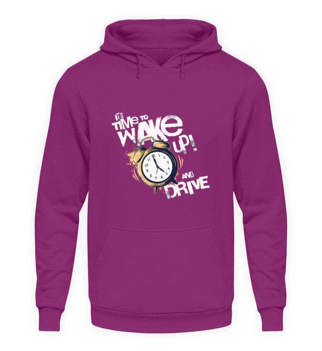 Wake up an drive - Unisex Hoodie Unisex Hoodie Novawear Magenta Magic XS 