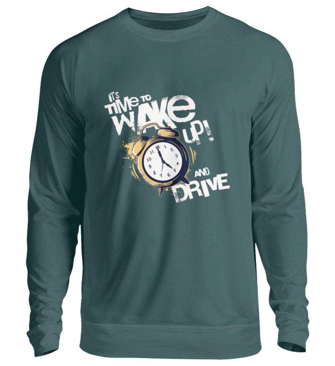 Wake up an drive - Unisex Pullover Sweatshirt Novawear Airforce Blue XS 