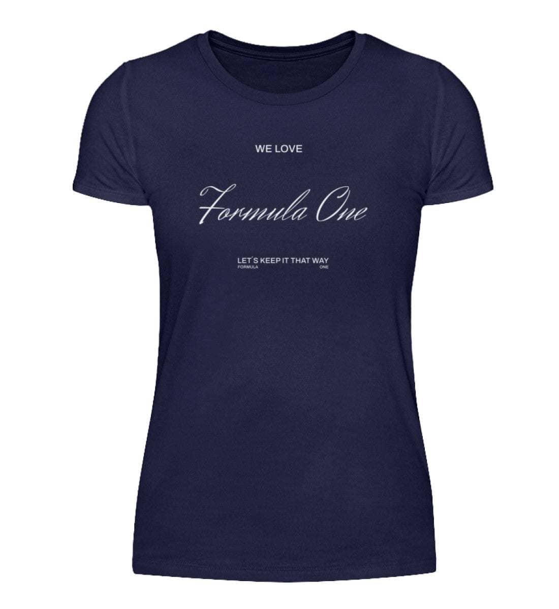 We Love Formula One Damen T-Shirt - Stylisches F1 Shirt | 100% Baumwolle | NOVAWEAR Damen Basic T-Shirt Novawear Red S 